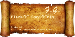 Fitzkó Gardénia névjegykártya